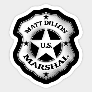 US Marshal Matt Dillon - Gunsmoke Sticker